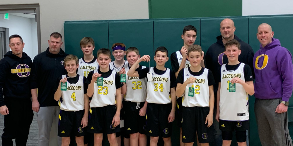 6th grade boys basketball team