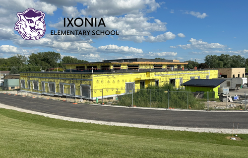 Ixonia Elementary Exterior Construction Progress Photo