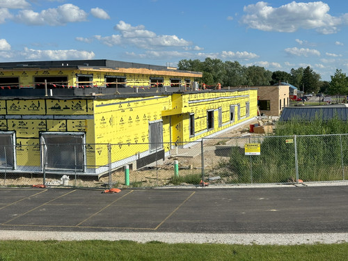 Ixonia Elementary Exterior Construction Progress Photo