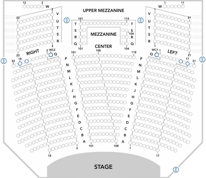 Main Stage Auditorium Seating Chart